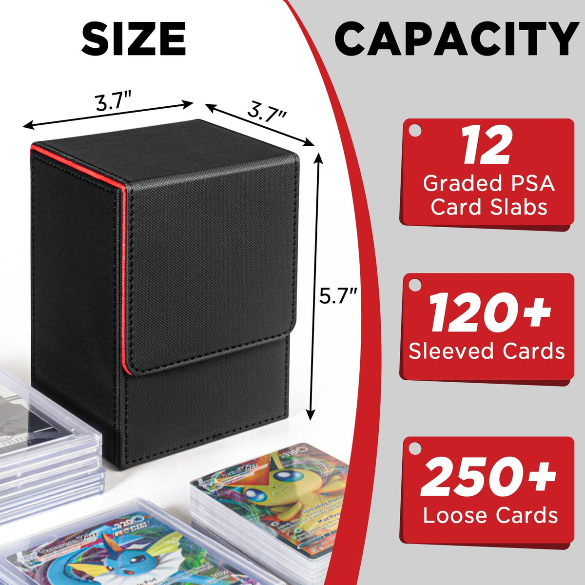 CollectHall graded card case interior with microfiber lining protecting cards