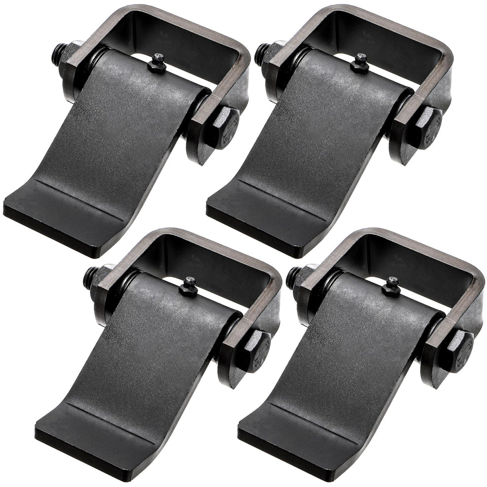 Coloch four-pack weld-on hinges on a dump trailer, enabling secure, smooth gate operation.