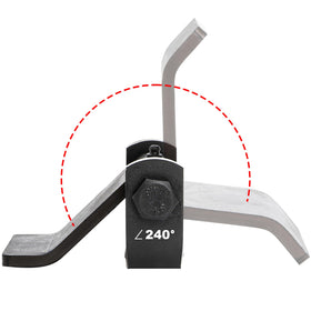 Coloch greaseable tailgate hinge in action, promoting easy opening and reduced wear.