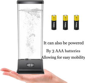 COLORLIFE jellyfish tank lamp—side view showing smooth movement for bedroom decor.