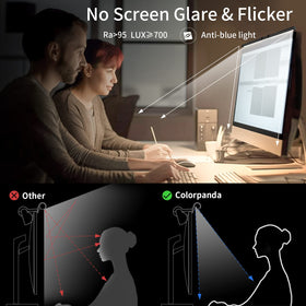 Colorpanda clip-on top design saves desk space during busy sessions