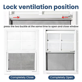COLORPAPA chicken coop window with fiberglass screen to keep bugs out while allowing airflow.