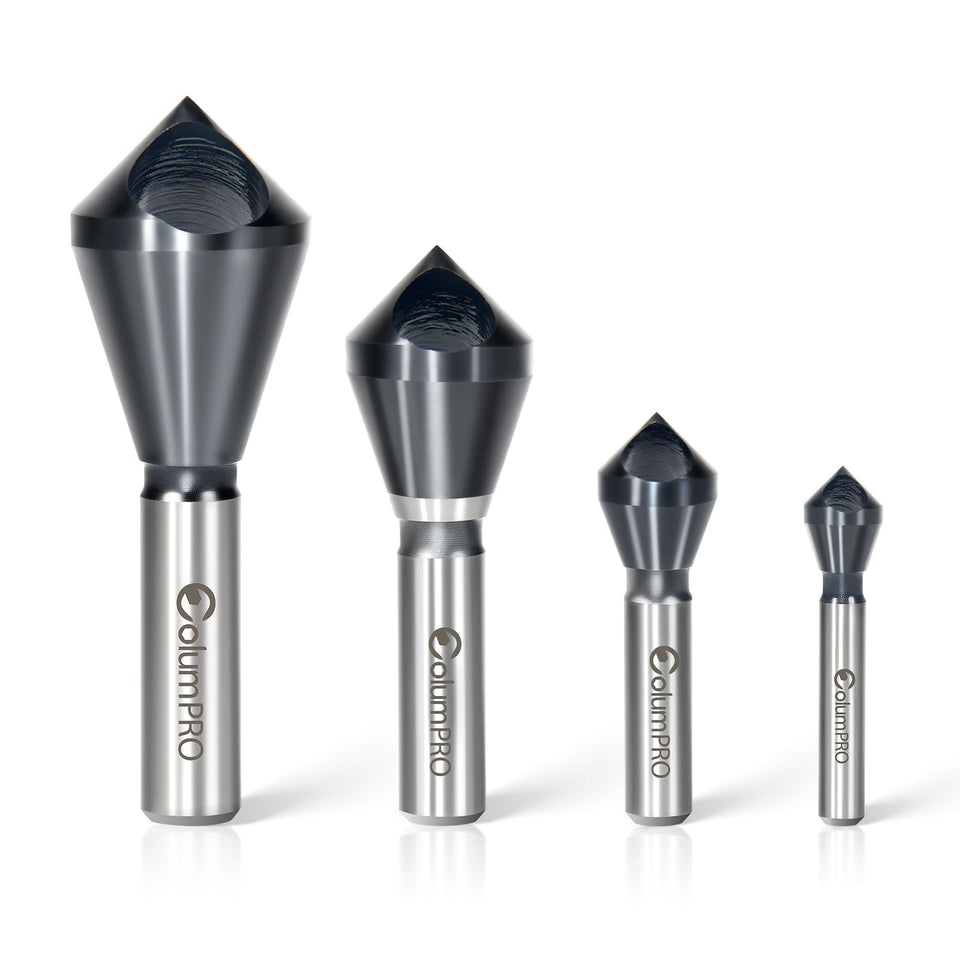 ColumPRO cobalt countersink set packaging with portable case for organized storage.