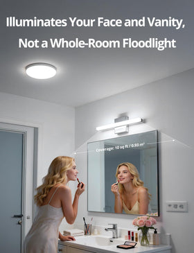 Combuh durable rustproof stainless base resists daily bathroom humidity.