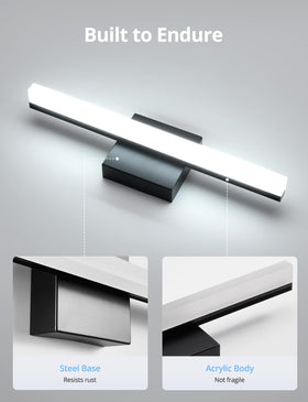 Combuh LED integrated vanity light delivers bright space-saving illumination