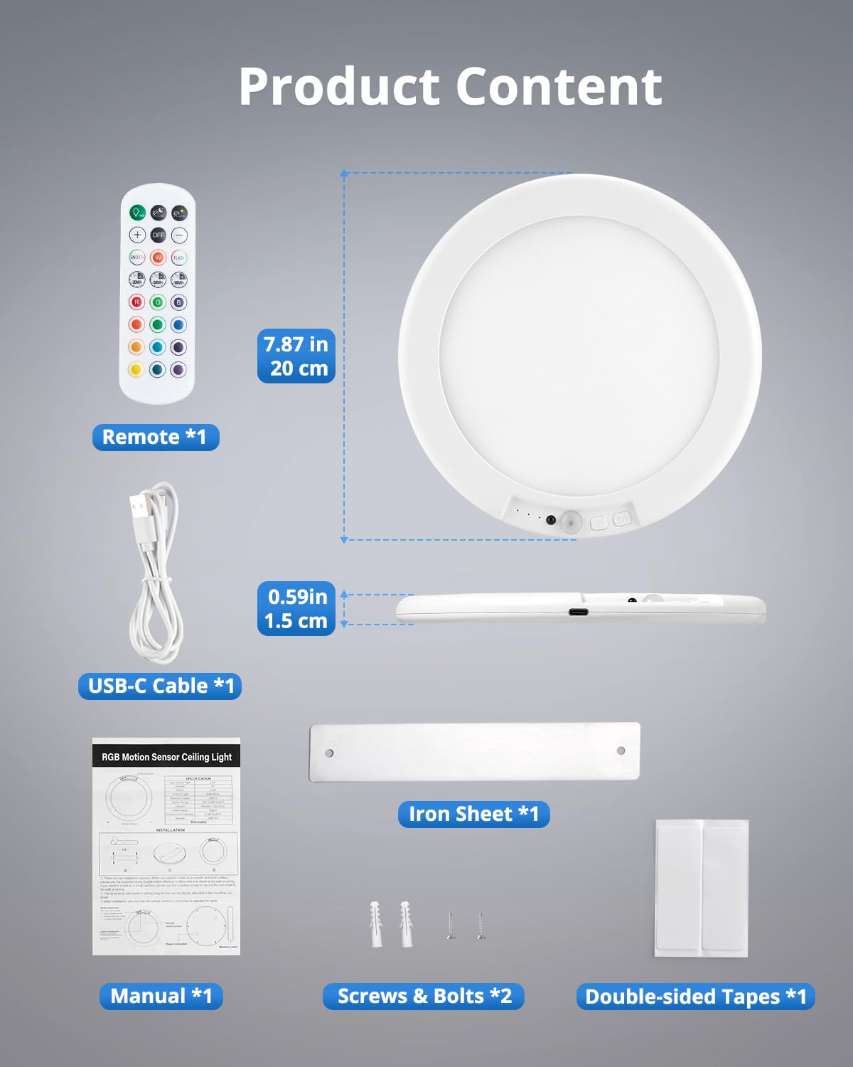 Combuh compact mood light suitable for closets as a nightlight