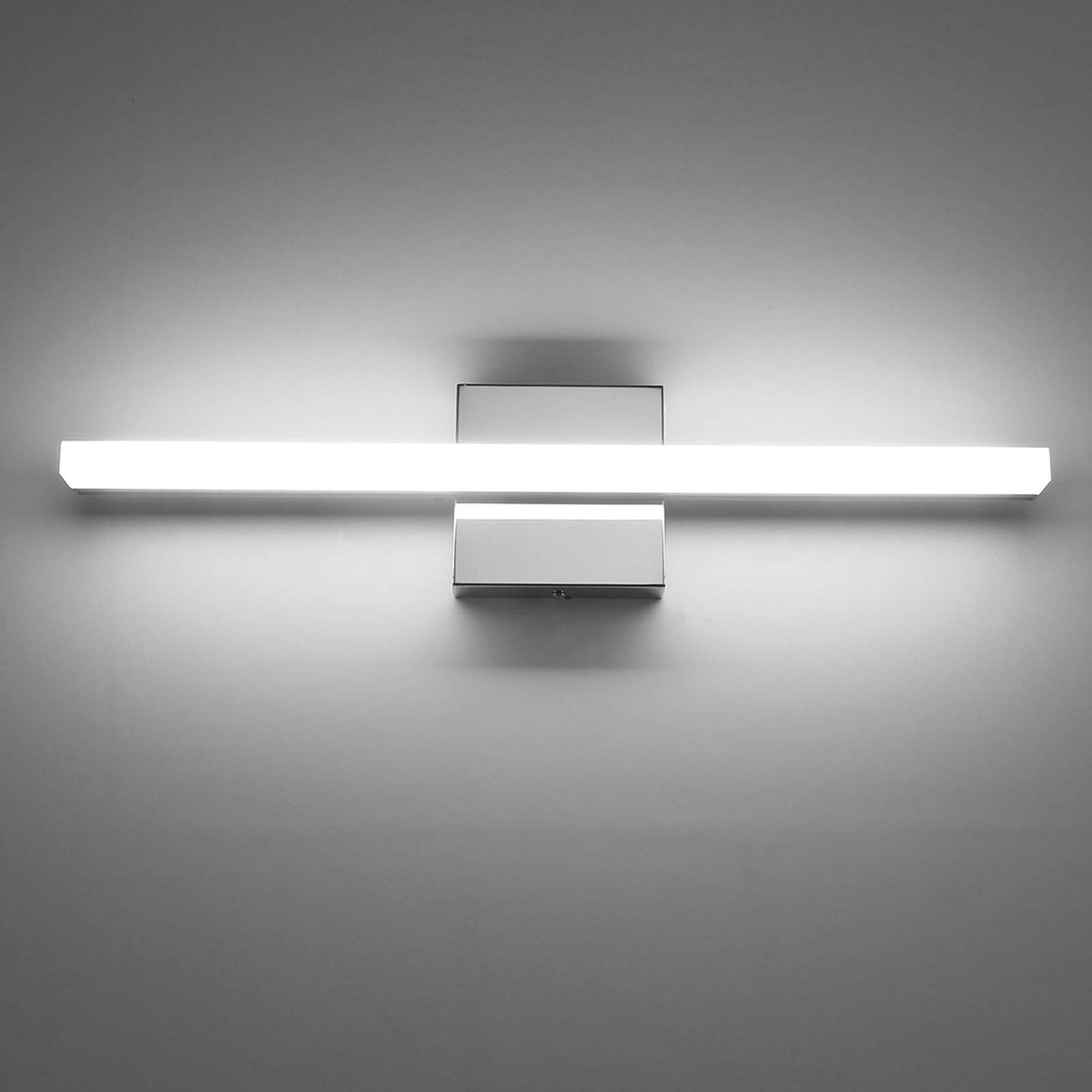 Combuh LED vanity light bar installed over mirror for even makeup-ready illumination.