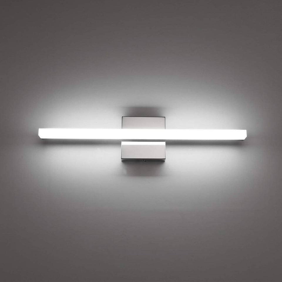 Combuh modern bathroom light over mirror provides crisp 16-inch vanity illumination.
