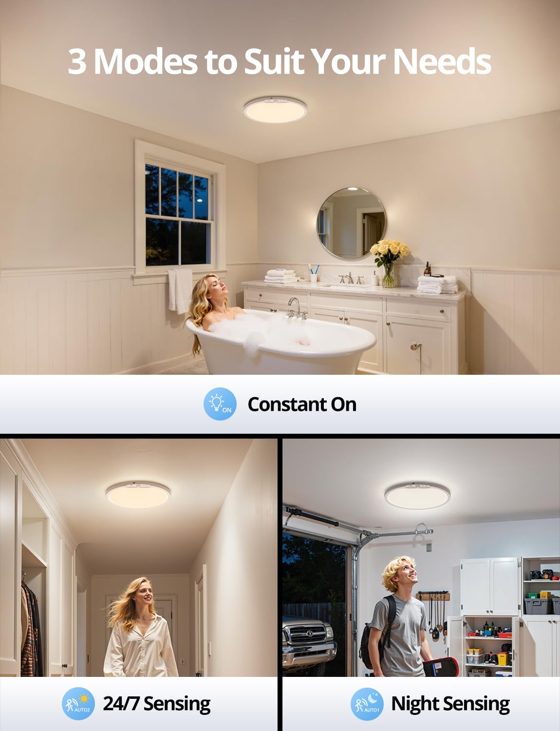 Combuh motion-sensing modes adapt to hallways and garages
