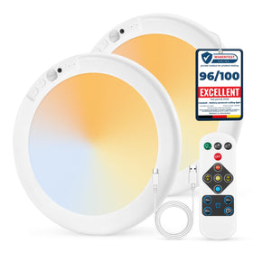 Combuh rechargeable closet light with motion sensor for hands-free illumination.