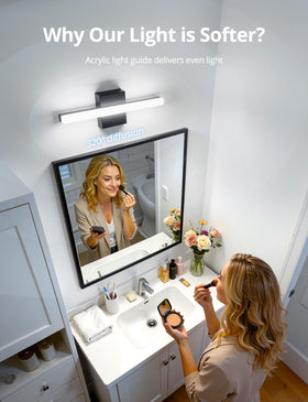 Combuh vanity bar light 16 inch delivers even task lighting for makeup
