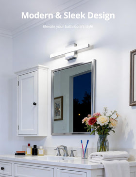 Combuh vanity light bar at 6000K cool white for clear makeup visibility.