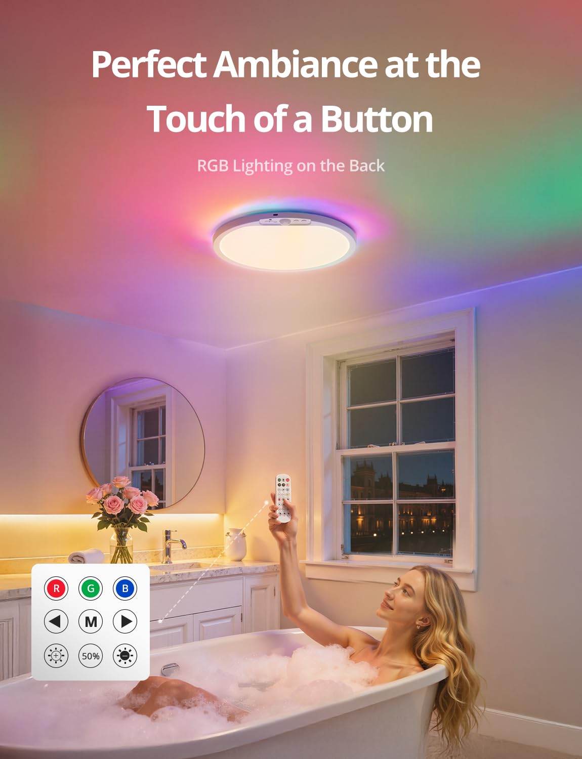 Combuh waterproof overhead light suitable for bathroom humidity