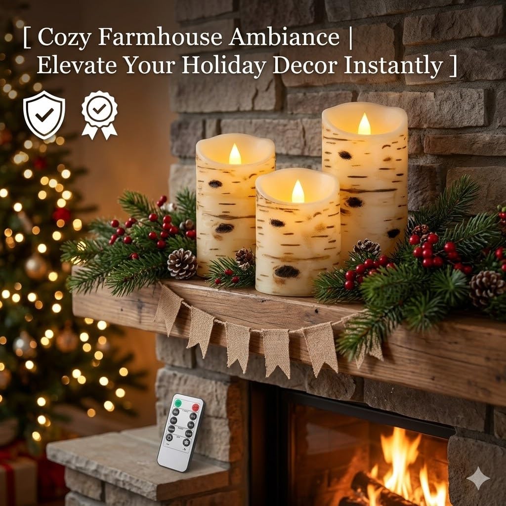 Comenzar LED candles with remote control for effortless ambiance at home.