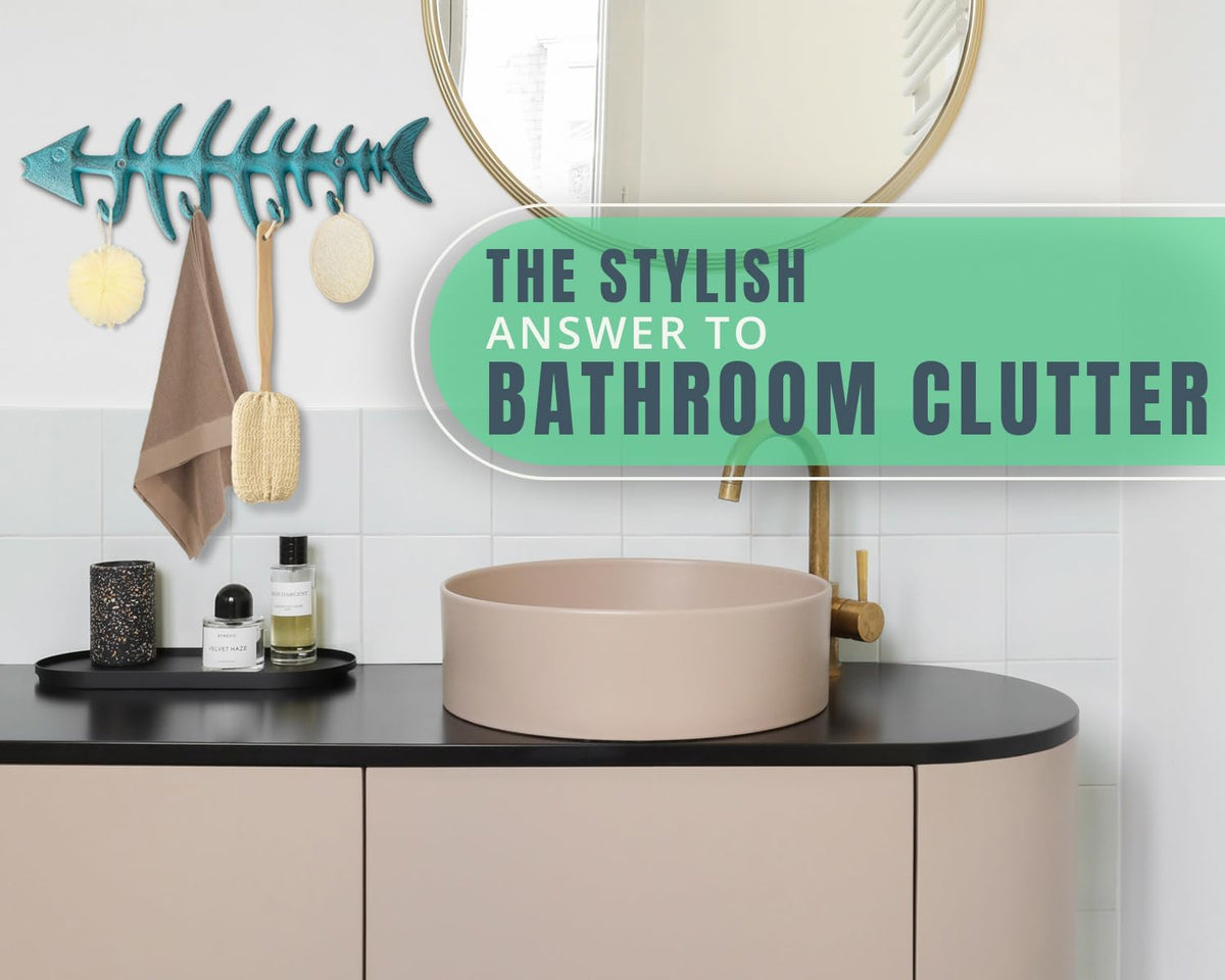 Comfify four-hook configuration keeps towels, cloths, and gloves neatly organized.