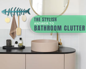 Comfify four-hook configuration keeps towels, cloths, and gloves neatly organized.