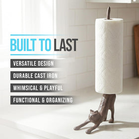 Comfify Yoga Cat charming bathroom decor that helps stay tidy.