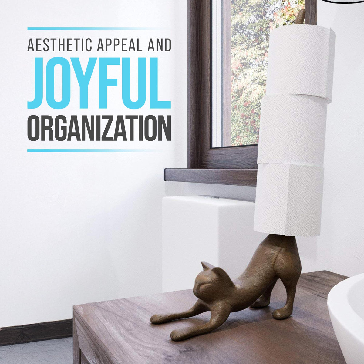 Comfify Yoga Cat kitchen bathroom dual-use accessory for versatile spaces.
