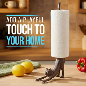 Comfify Yoga Cat toilet paper holder brings playful charm to bathrooms.