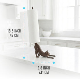 Comfify Yoga Cat vertical stand provides a sturdy base for towels.