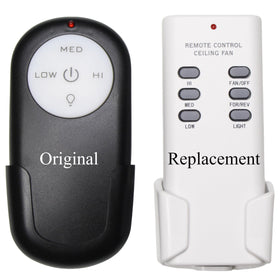Comfort Direct Merwry DL-4112T remote—front view with all-in-one fan and light control