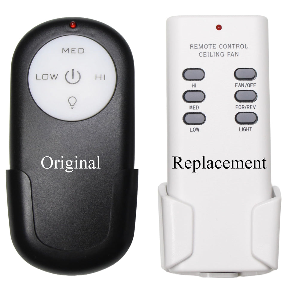 Comfort Direct Merwry DL-4112T remote—front view with all-in-one fan and light control
