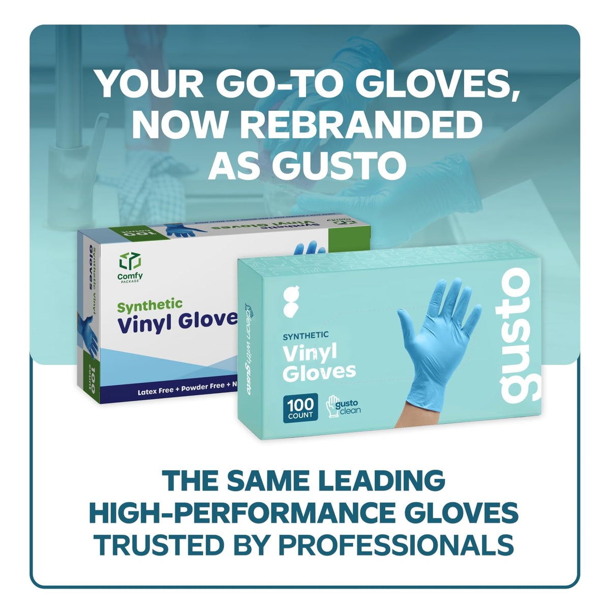 Comfy Package gloves on hand demonstrating flexible fit for precise tasks