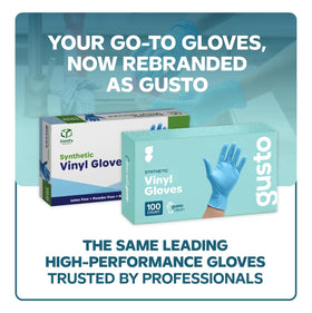 Comfy Package gloves on hand demonstrating flexible fit for precise tasks