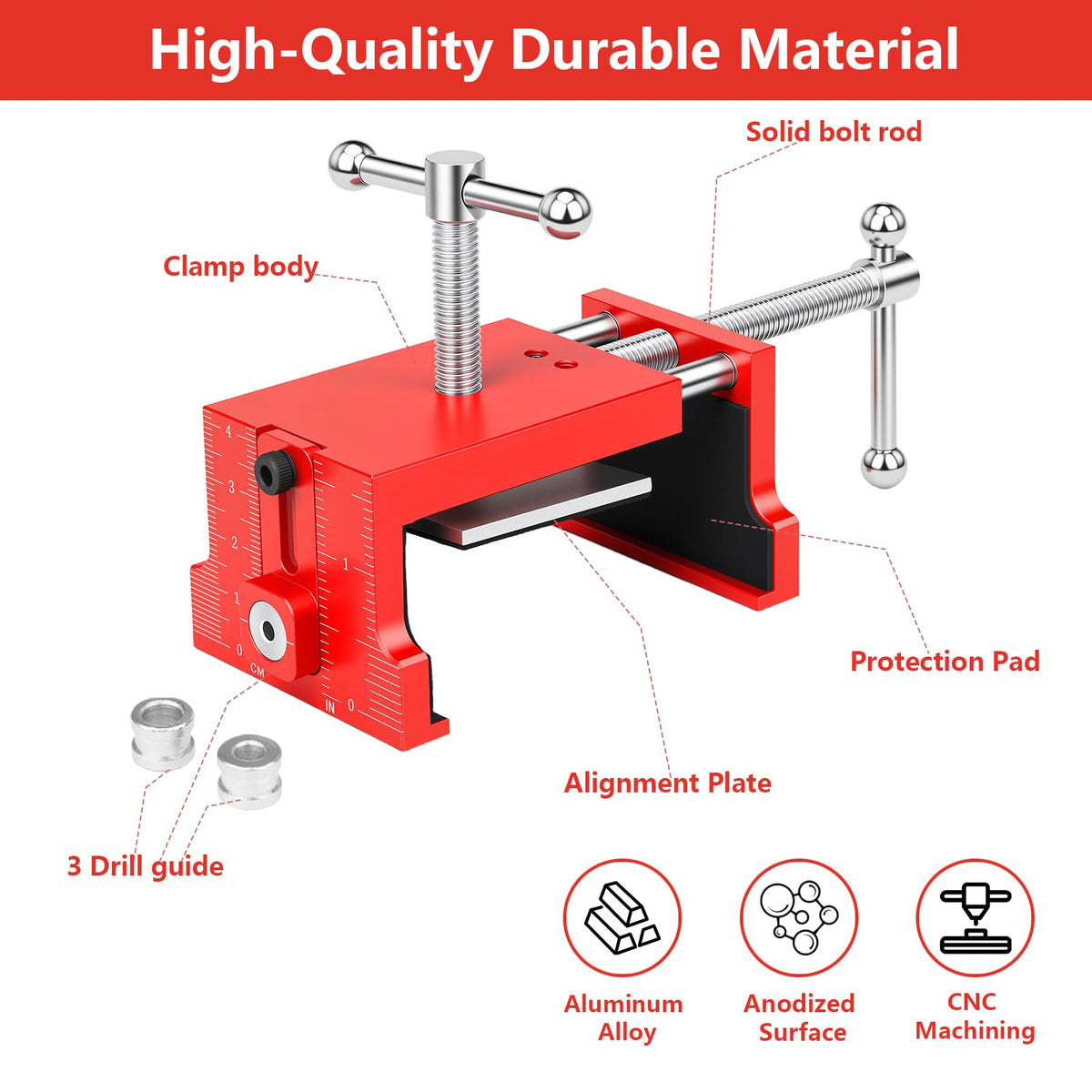 Comfylichi storage case included keeps clamps organized for projects.