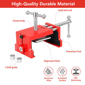 Comfylichi storage case included keeps clamps organized for projects.