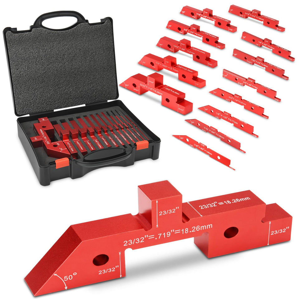 Comfylichi table setup blocks 14pcs offer precise router height control.