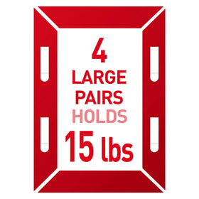 Package of 28 strips enables easy, tool-free gallery wall setup.