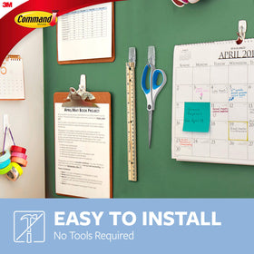 Command Adhesive Strips ready-to-use for surface mounting and clean removal.