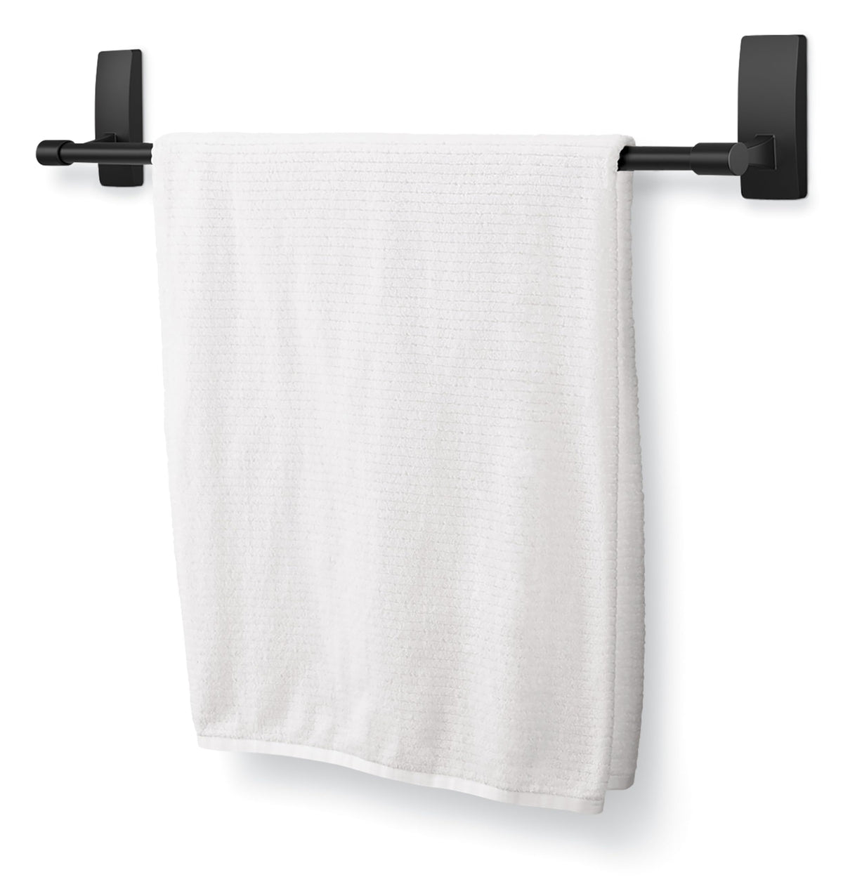 Command Bath Towel Bar holds up to 10 lbs with even weight