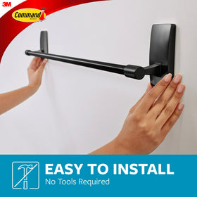 Command Bath Towel Bar no tools installation for quick upgrade
