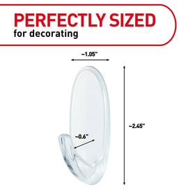 Command Clear Medium Hooks install securely for dorm room storage and quick updates