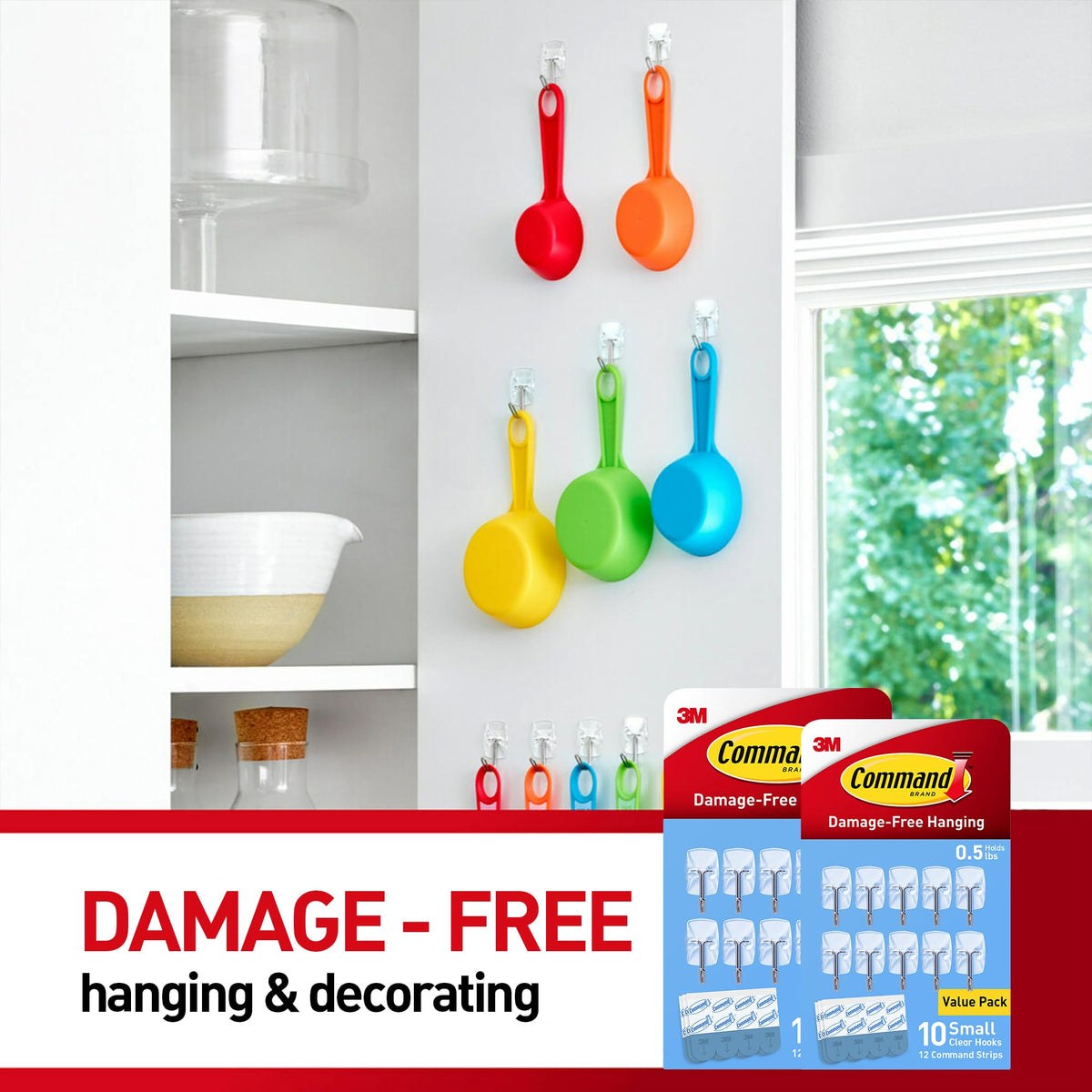 Removing Command strips to minimize wall damage after use