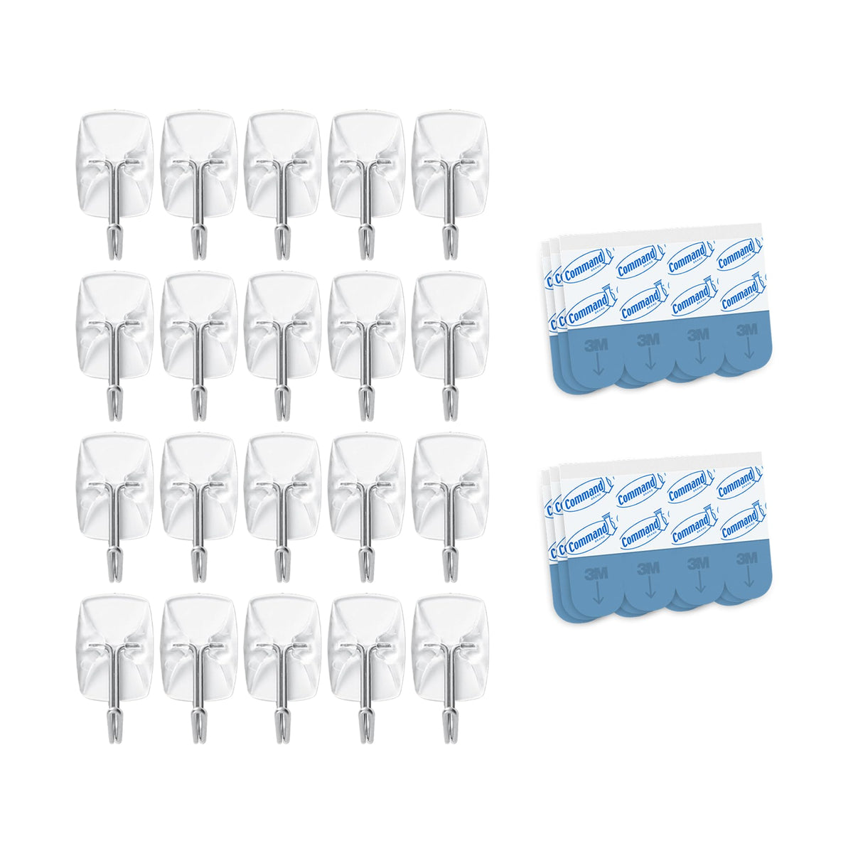 Each Command hook supports up to 0.5 pounds for compact storage