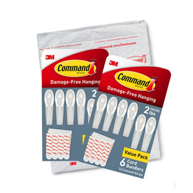 Command Cord Bundlers suitable for entertainment centers keep AV cables tidy.