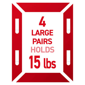 Command picture hanging strips are ideal for dorm room decor without nails.