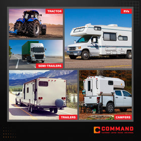 Command Electronics 2-pack LED RV lights offer ready replacement kits.