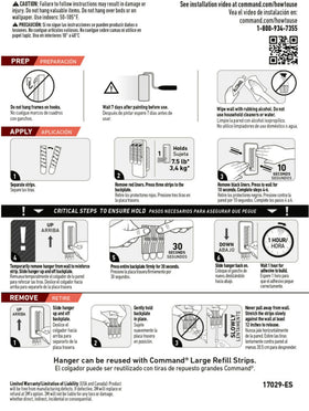 Command folding clothes hanger two-hanger setup ideal for closets.