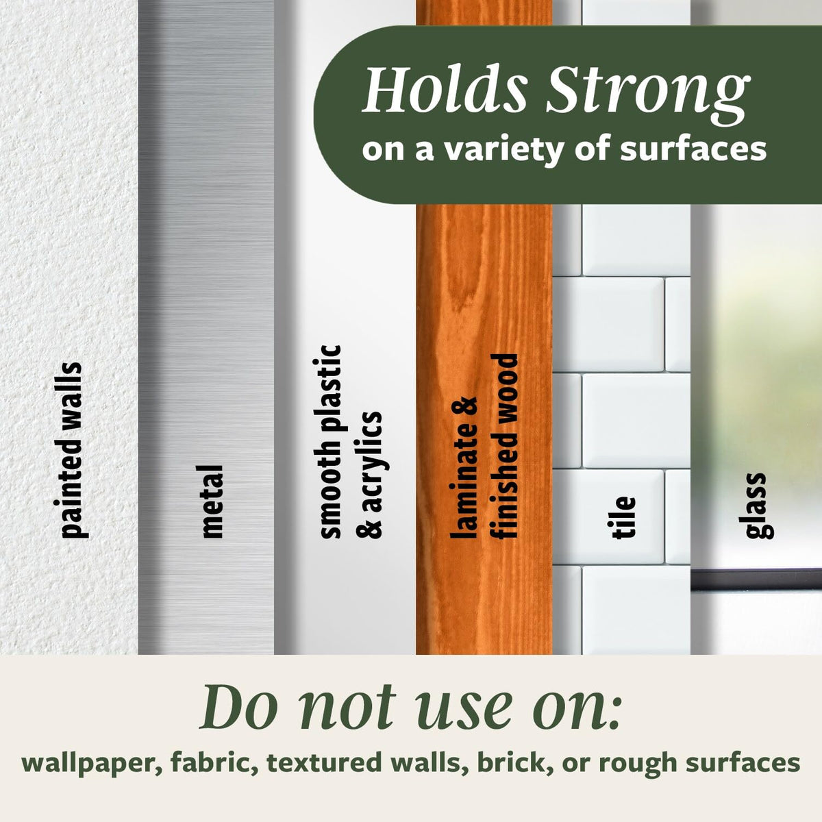 Command Latte clean removal without sticky residue.