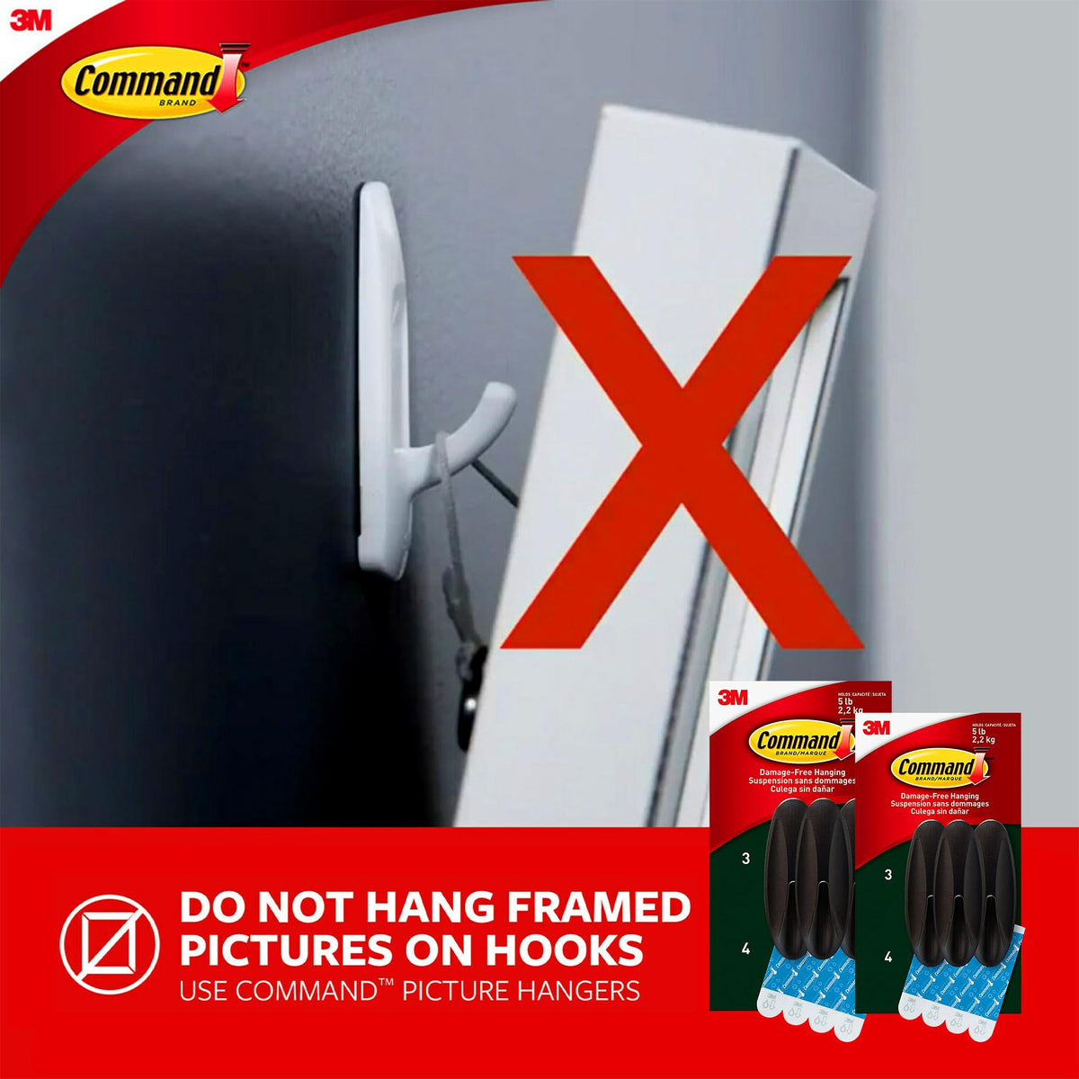 Adhesive performance of Command Bronze Hooks across -20°F to 125°F range