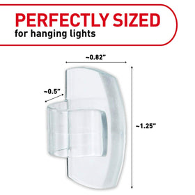 Command outdoor light clip on surface demonstrates easy, tool-free mounting.