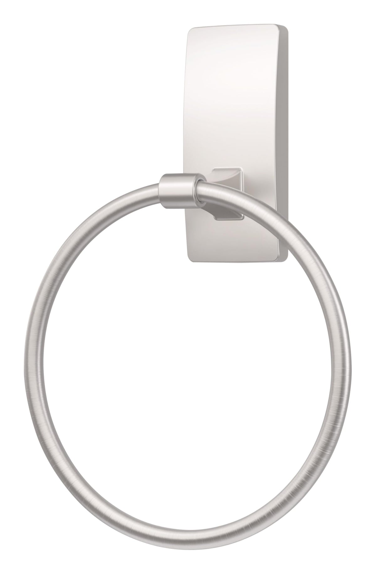 Rust-resistant towel holder mounted on painted wall in a humid bathroom.