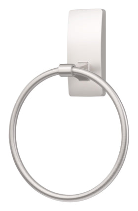 Rust-resistant towel holder mounted on painted wall in a humid bathroom.