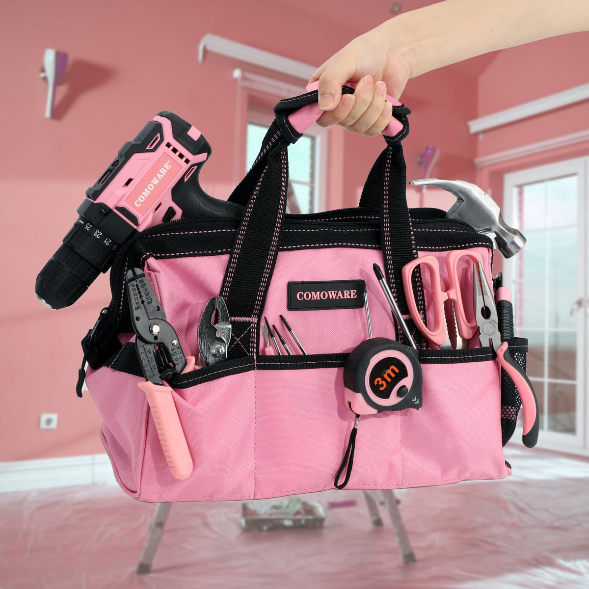 COMOWARE 600D polyester construction supports heavy daily use