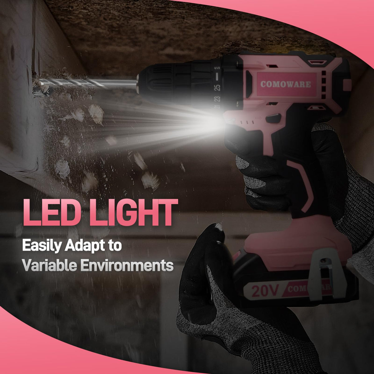 COMOWARE 25+1 clutch enables precise control during projects