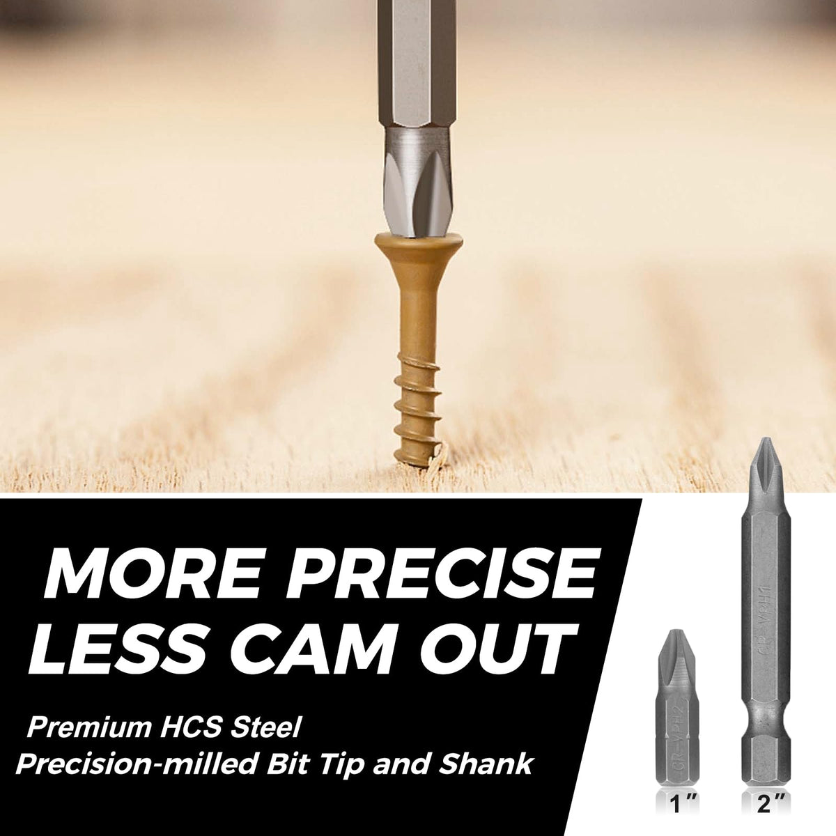 COMOWARE black oxide twist bits provide clean, accurate holes in metal.